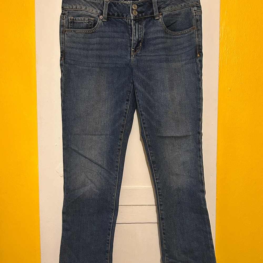 American Eagle Outfitters Dark Blue Flared Jeans
